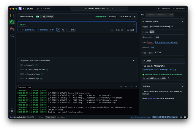 LM Studio REST API