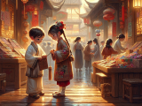 After Lili accidentally ruins Xiaoming's homework, she helps him by trying to rewrite it, discovering a new skill in brush calligraphy.