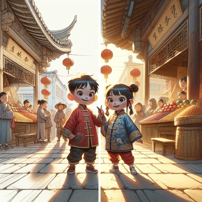 With her friend's help, Lili overcomes her nervousness and learns to bargain at the farmer's market, successfully buying fresh vegetables and deciding to become a regular shopper.