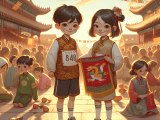 Lili and Xiaoming, good friends with different talents, support each other as Lili wins a race and Xiaoming creates a banner for their school's sports day.