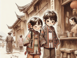 Lili and Xiaoming happily helped a lost tourist find their way using their Chinese, inspiring them to study the language further to assist others.