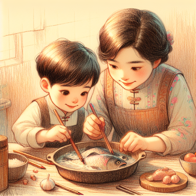 Lili and her friend Xiaoming decide to make a sweet and sour fish dish for Mother's Day, which becomes the best gift Lili's mother receives.