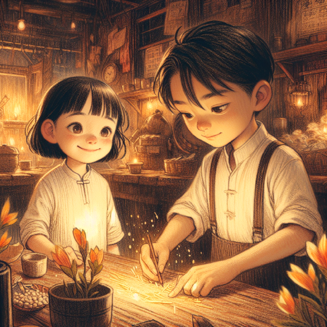 Lili and her friends work together to throw a surprise birthday party for Xiaoming, realizing the joy of collaboration and the importance of friendship.