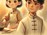 Driven by a dream and supported by a friend's encouragement, Xiao Ming perseveres through initial cooking failures to eventually become a skilled chef.