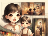 Xiaoming and Lili prepared a touching story and song about family reunion for their family's Mid-Autumn Festival celebration, which brought warmth and happiness to everyone.